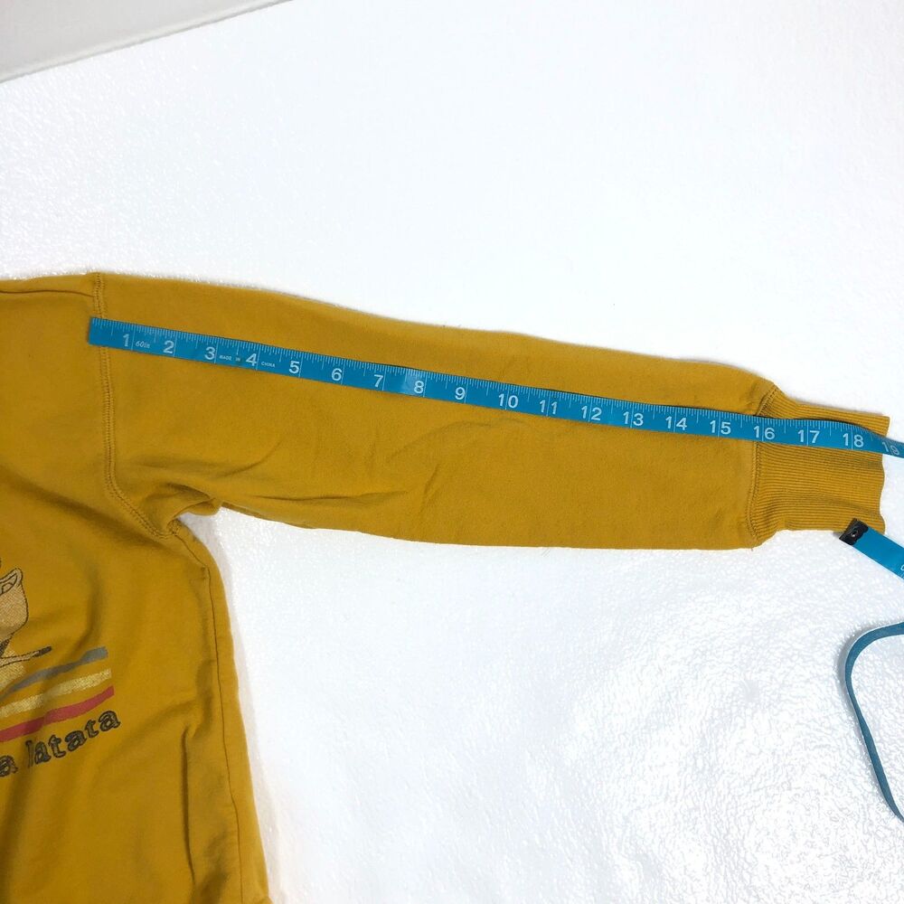 Disney The Lion King Sweatshirt Hakuna Matata Mustard Yellow Small - Picture 8 of 8
